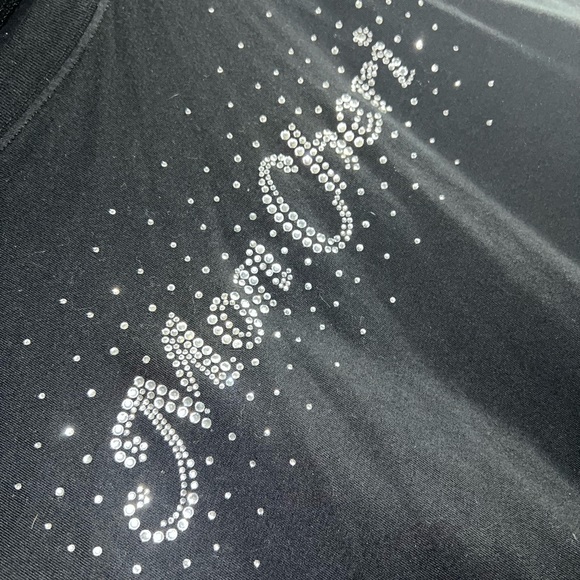 Forever 21 “Mon Chéri” Bling Long Sleeve 💎🖤 - Picture 2 of 4